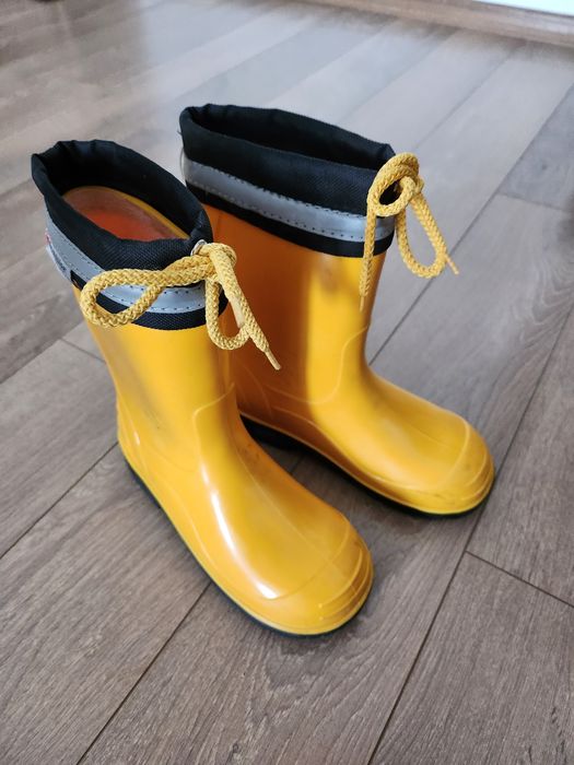 Жълти гумени ботуши детски