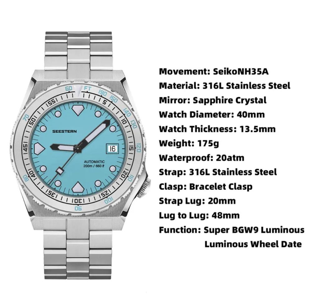 Часы Seestern SUB600T