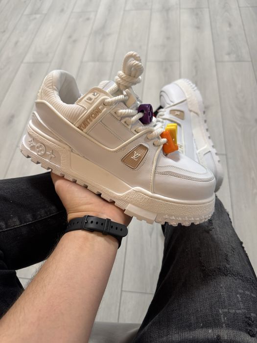 Adidasi Barbati LV Maxi Trainer Alb & Crem!
