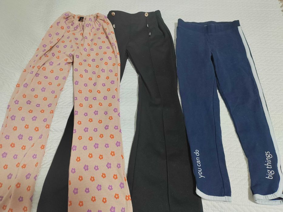 Lot 3 perechi colanti, pantaloni fetite-25lei