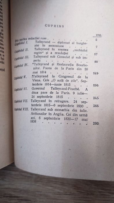 Carte "Talleyrand" (E. Tarle)