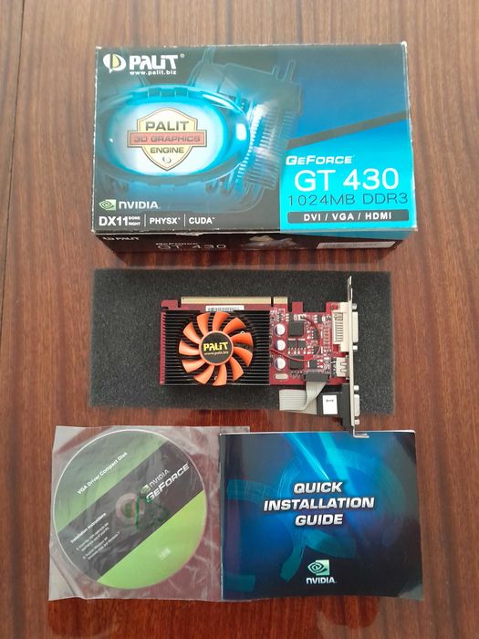 Видео карта NVIDIA GT430 PALIT