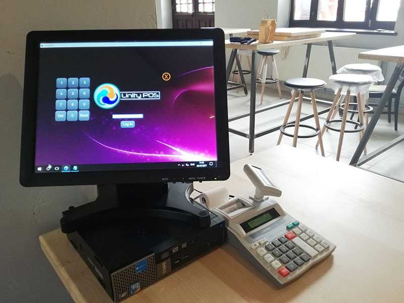 Sistem Bar Gestiune+Vanzare: PC+touchscreen+soft Unity POS Restaurant