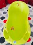 Cadita de baie bebe cu termometru Duck 100 cm Verde