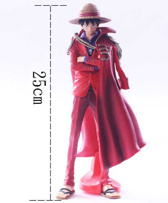 Figurine One Piece Luffy 25 cm anime red