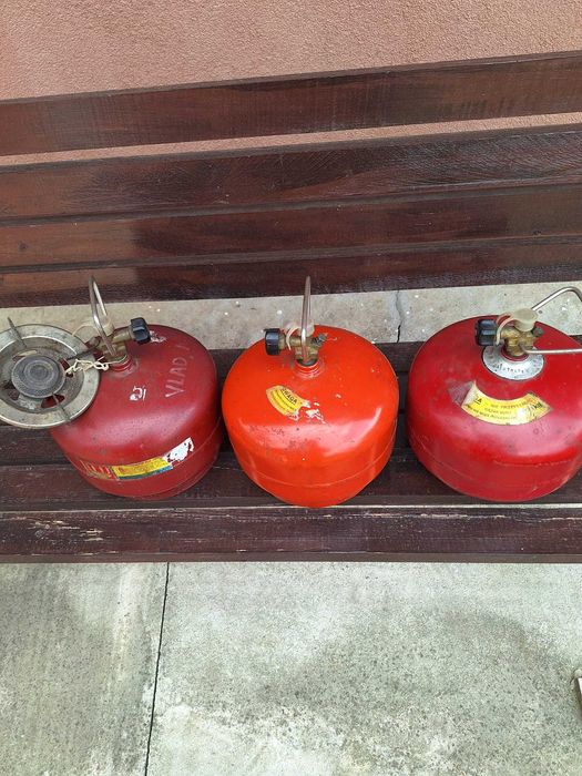 Butelie cu gaz pentru camping/ veche / Poloneza