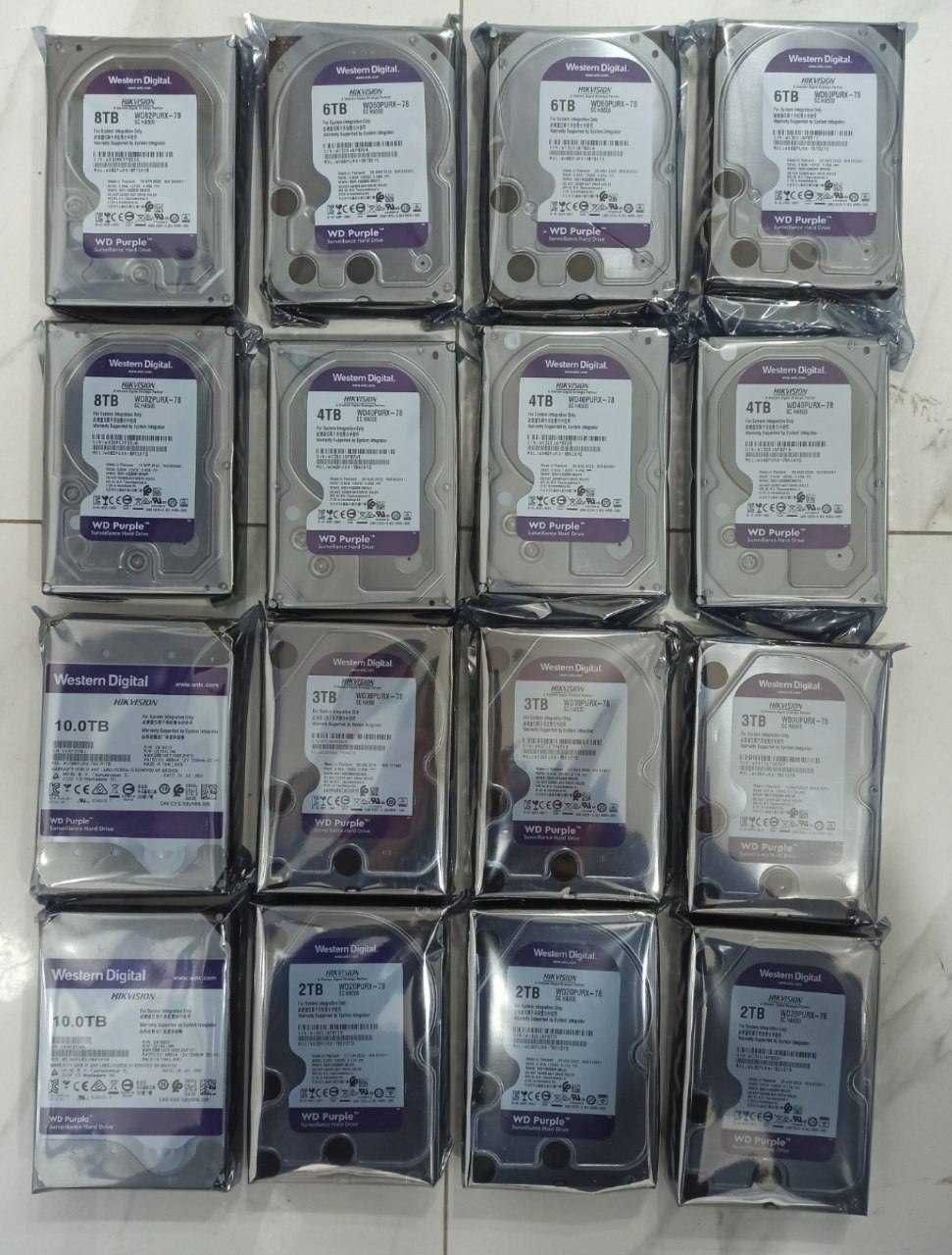 HDD жёсткий диск 10 тб wd purple для камер