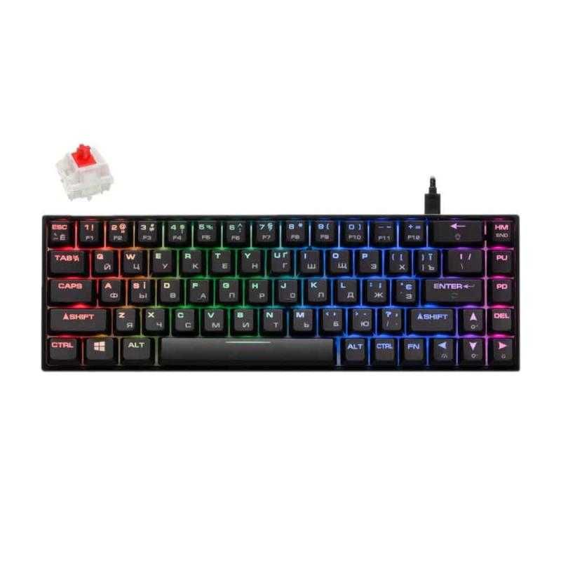 Клавиатура 2E Gaming KG370 RGB Gateron Blue Black