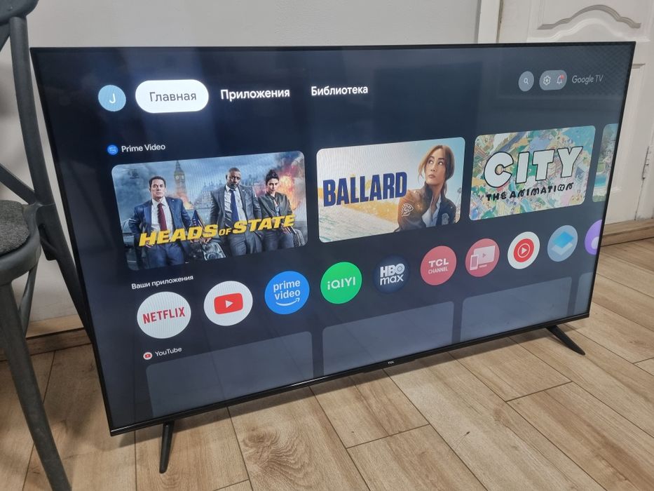 Продам новый огромный телевизор TCL 55D 148см смарт ютуб