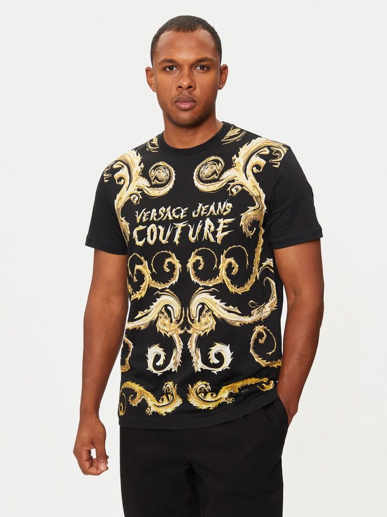 Мъжка тениска Versace Jeans Couture Black T-shirt with logo