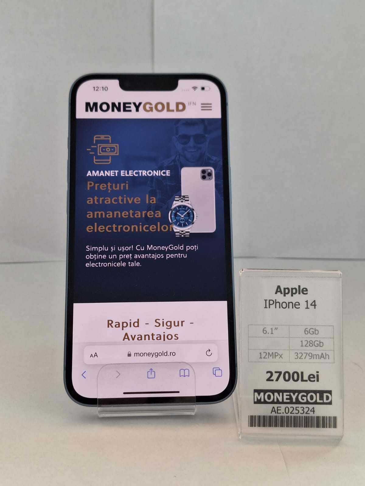 Telefon Apple iPhone 14 MoneyGold AE.025324