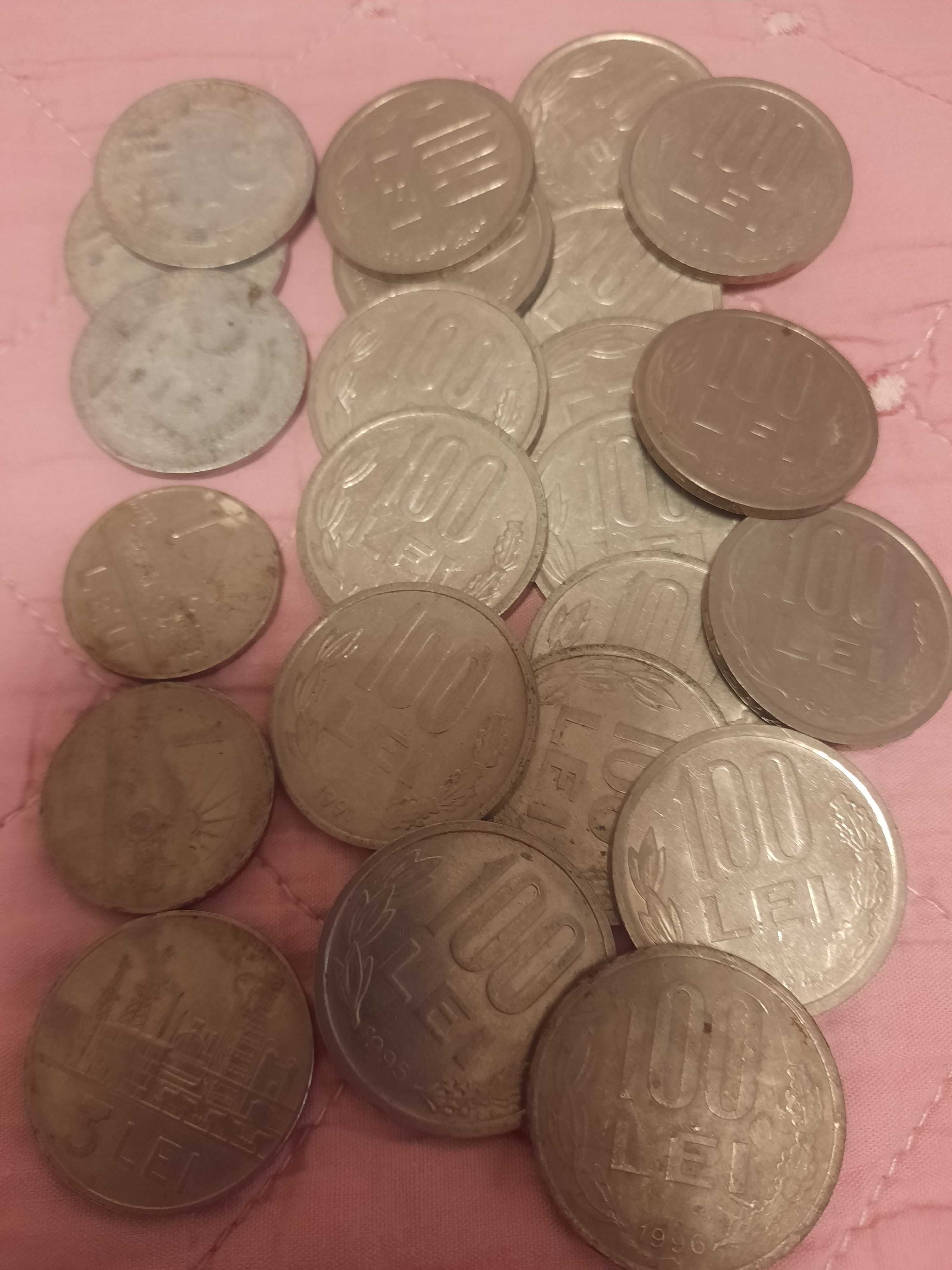 Vand monede de 100,5,3,1.lei
