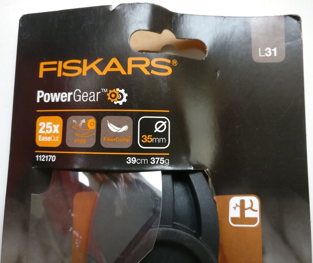 Foarfeca FISKARS nicovala L31 pomi vita de vie gradina crengi 35 mm