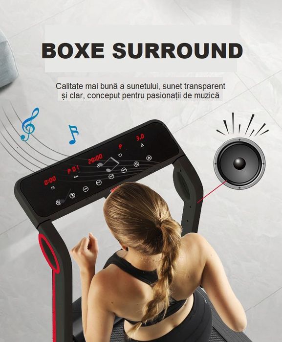 Banda Alergare F3 Electrica Viteza 1-12km/h Greutate suportata 120Kg