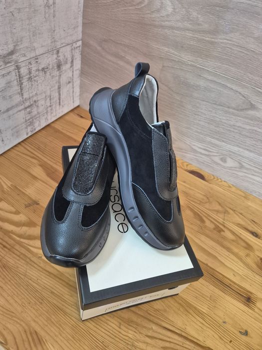 Кроссовки осенние кожа/замша