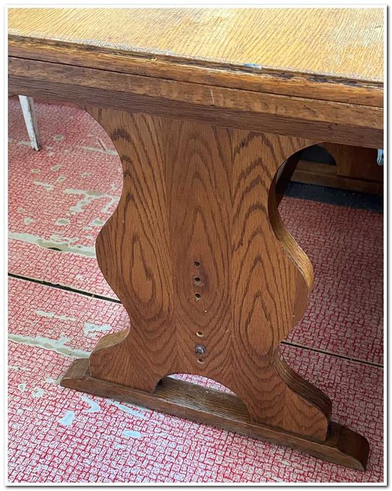 Masă mare stejar masiv extensibilă 120 x 80 cm