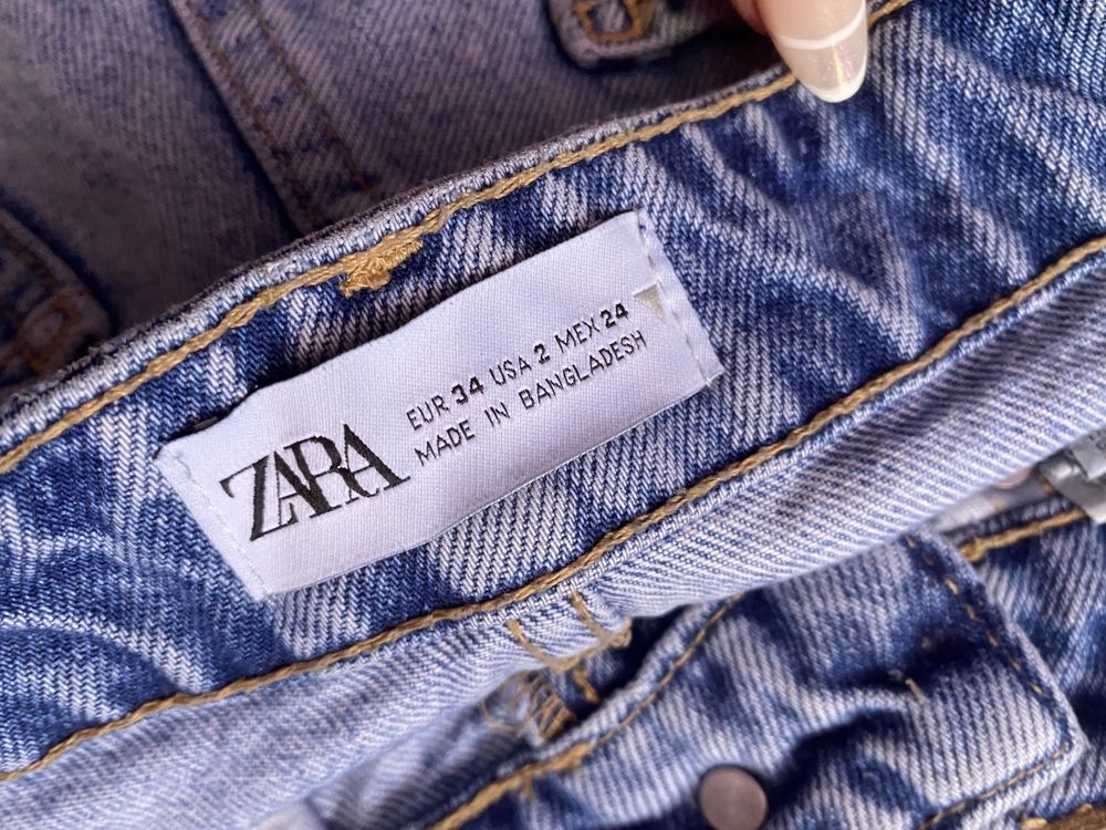 Дънкени къси панталонки ZARA