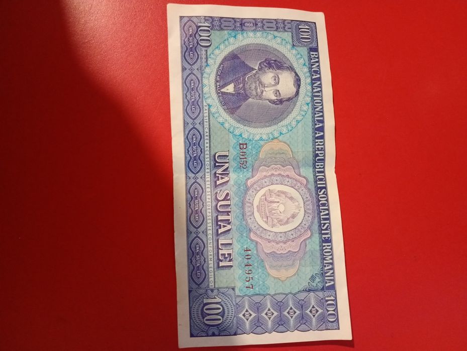 Bancnota de 100 de lei 1966 de colecție