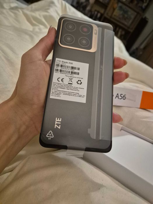 Смартфон НОВ черен ZTE Blade A56