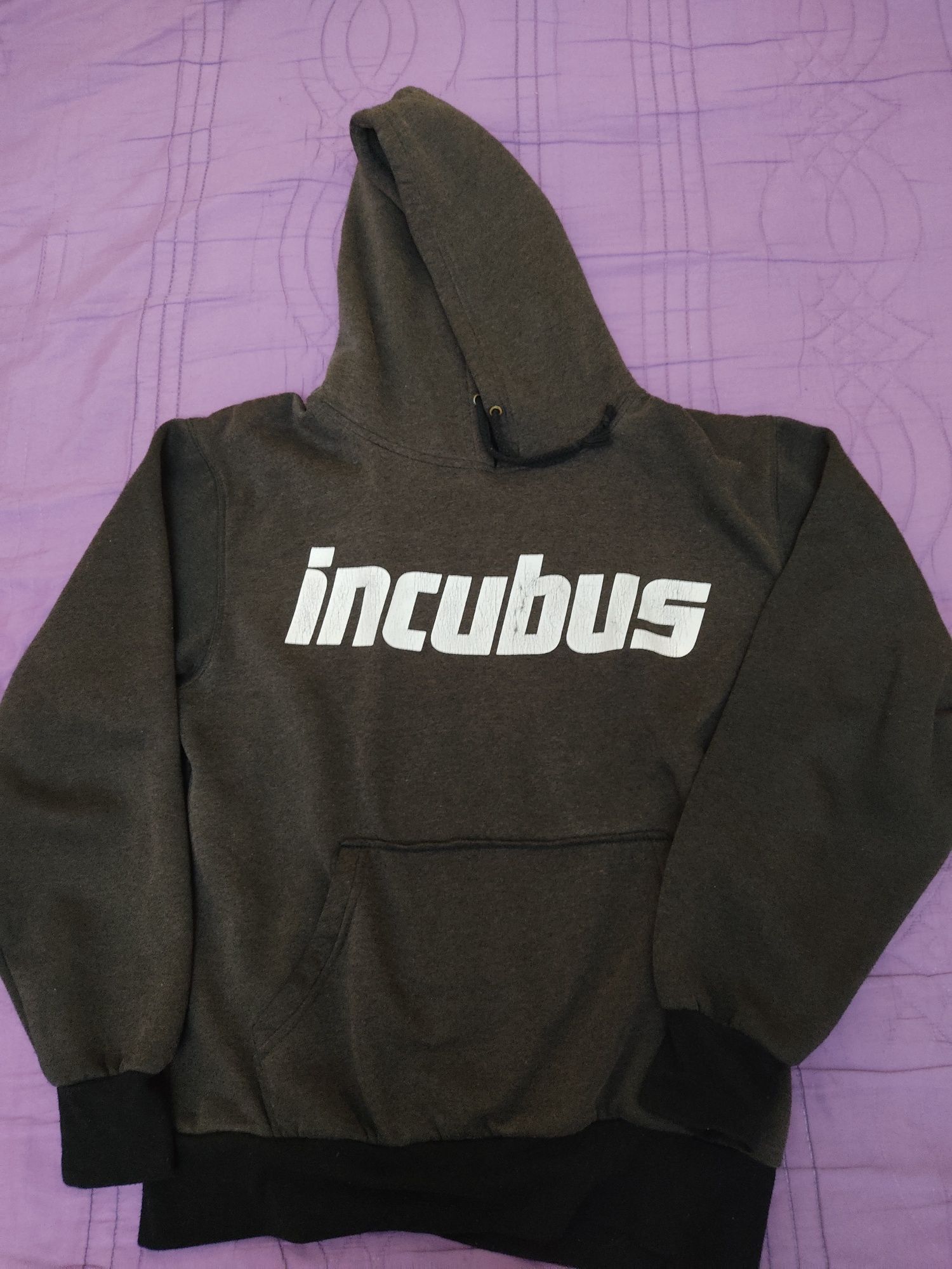 Сив суитшърт тип hoodie (с гугла)