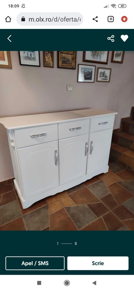 Comode din lemn masiv, modele vintage