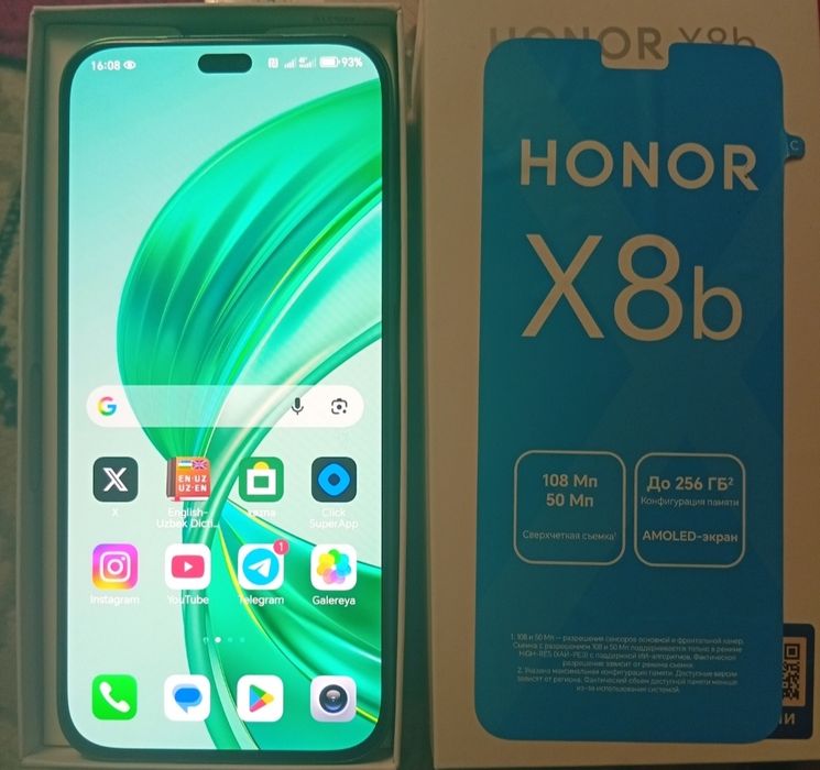 Honor x8b, 256 gb