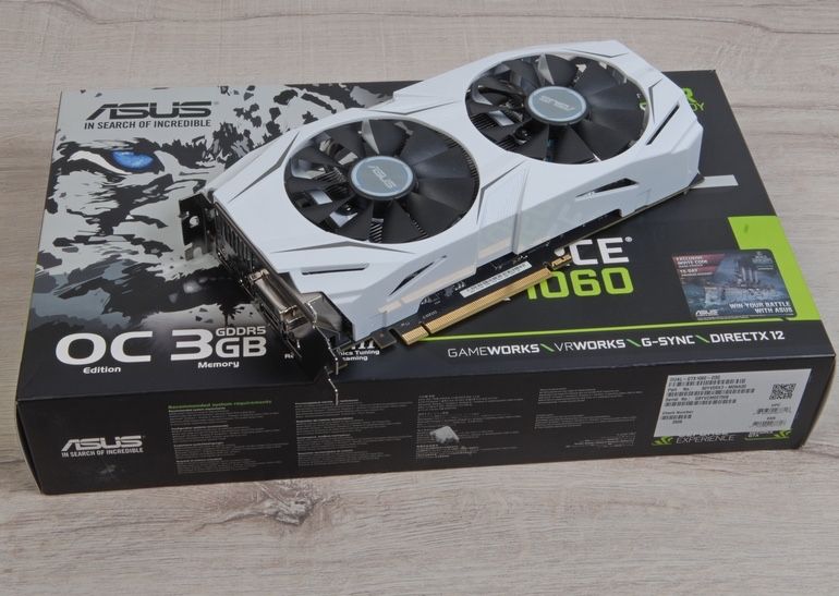 Asus dual rtx 1060ti 3gb