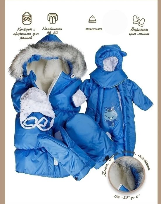 Комплект на выписку, конверт в коляску