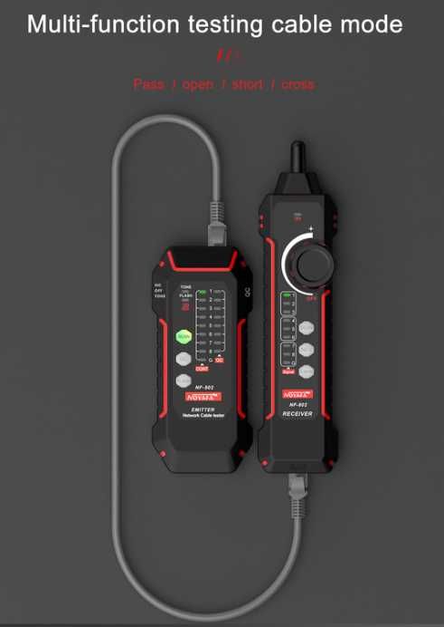 Tester retea NOYAFA NF-802, finder, POE detect, acumulator Li-Ion