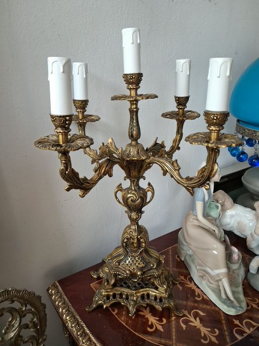 Бронзова   лампа