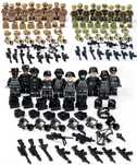 Set 10 Minifigurine tip Lego SWAT cu echipament Tactic (3 culori)