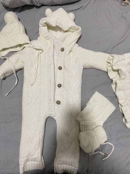 Комбез вязанный теплый