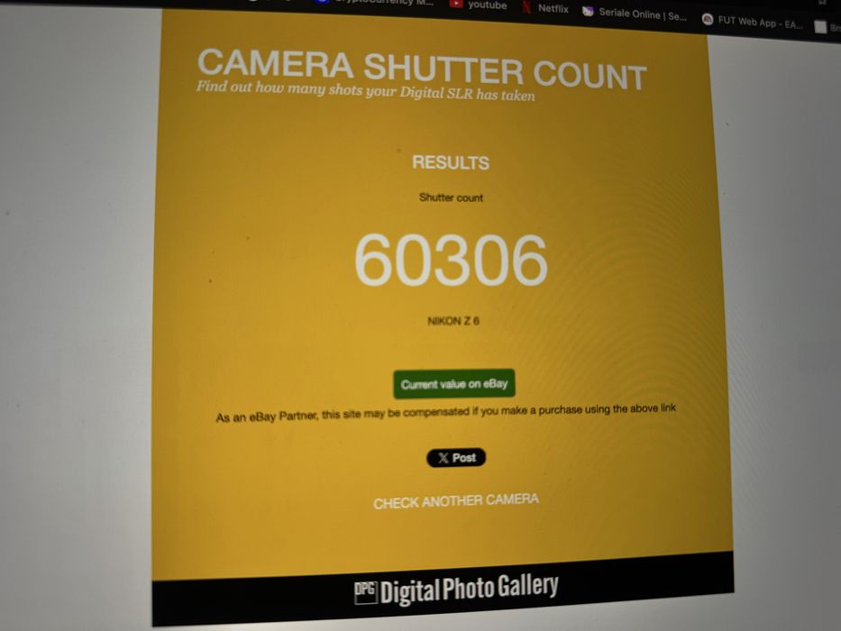 Nikon Z6 - 60k cadre