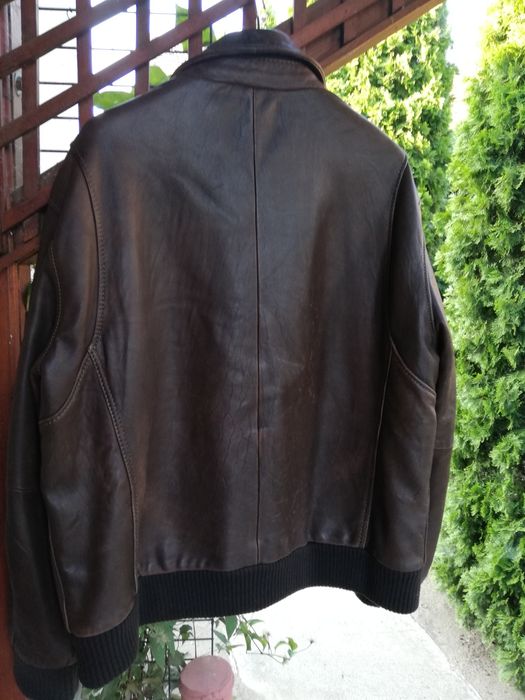 Geaca piele bărbati Angelo Litrico Aviator xxl