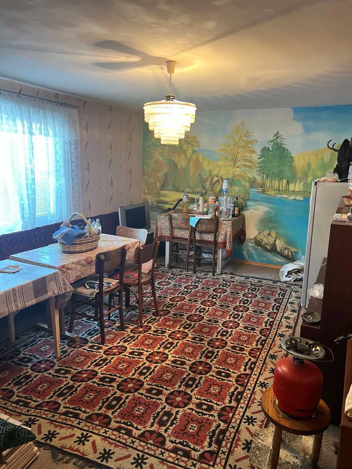 Двуетажна масивна къща с.Широки дол