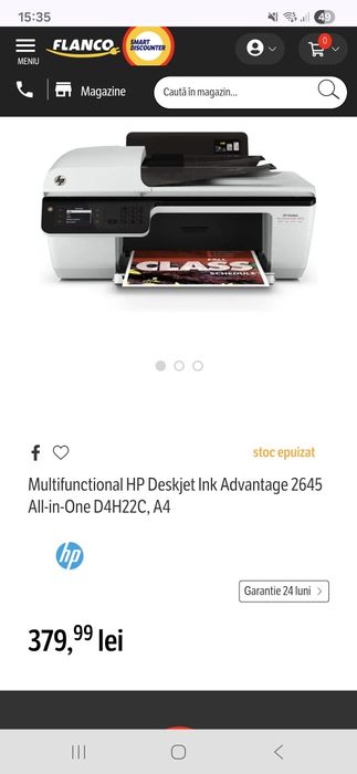 Imprimantă HP Deskjet 2645