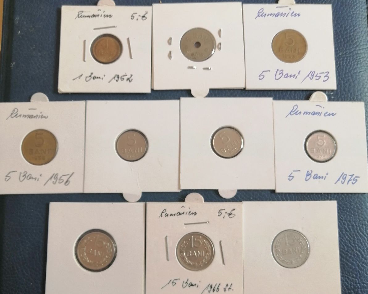 Mini colecție de monede vechi românești