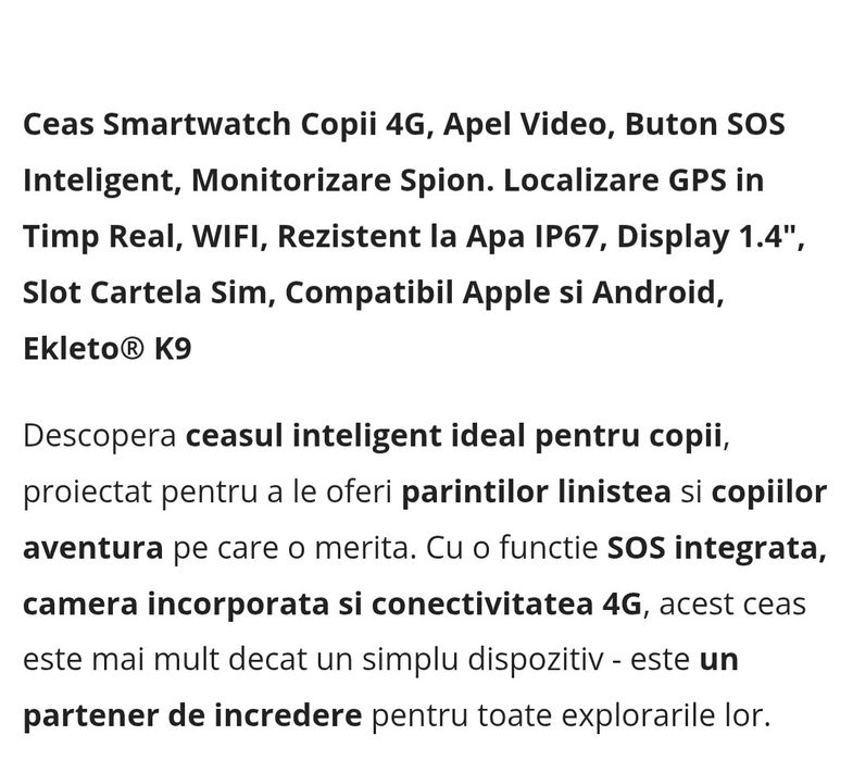 Ceas smartwatch 4G