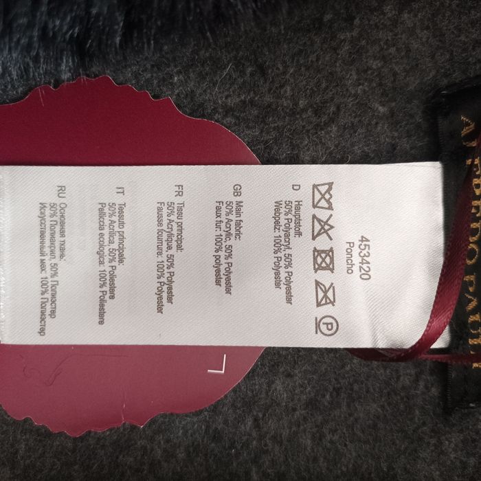 Alfredo Pauly пончо,наметало