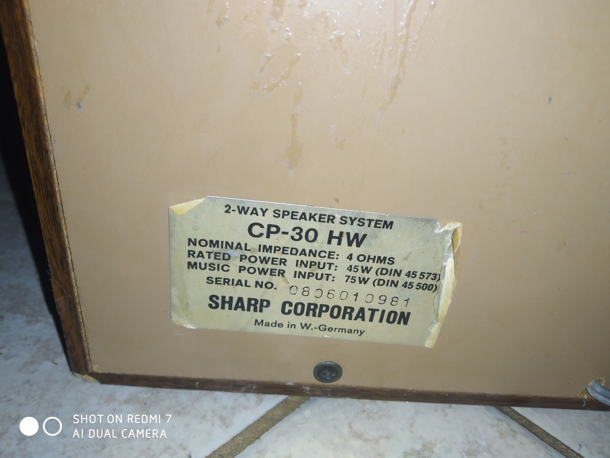 Домашни тонколони sharp 8"