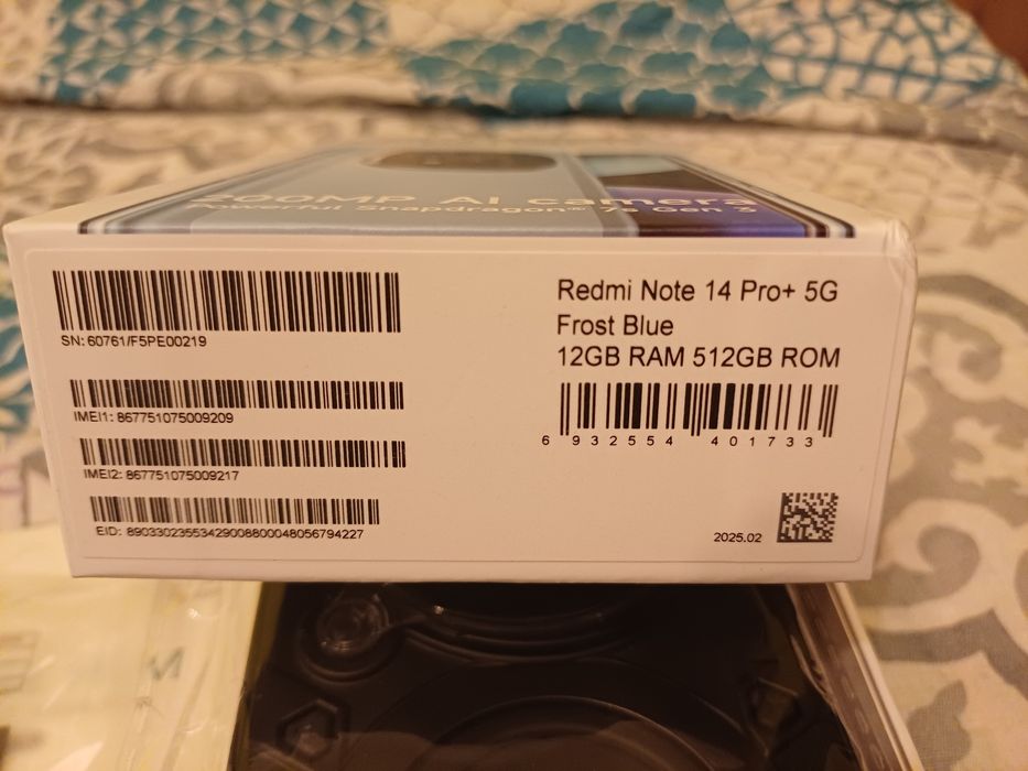 Redimi Note 14 Pro+5G 200MP AL camera