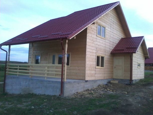 Constructii cabane case lemn pret bun