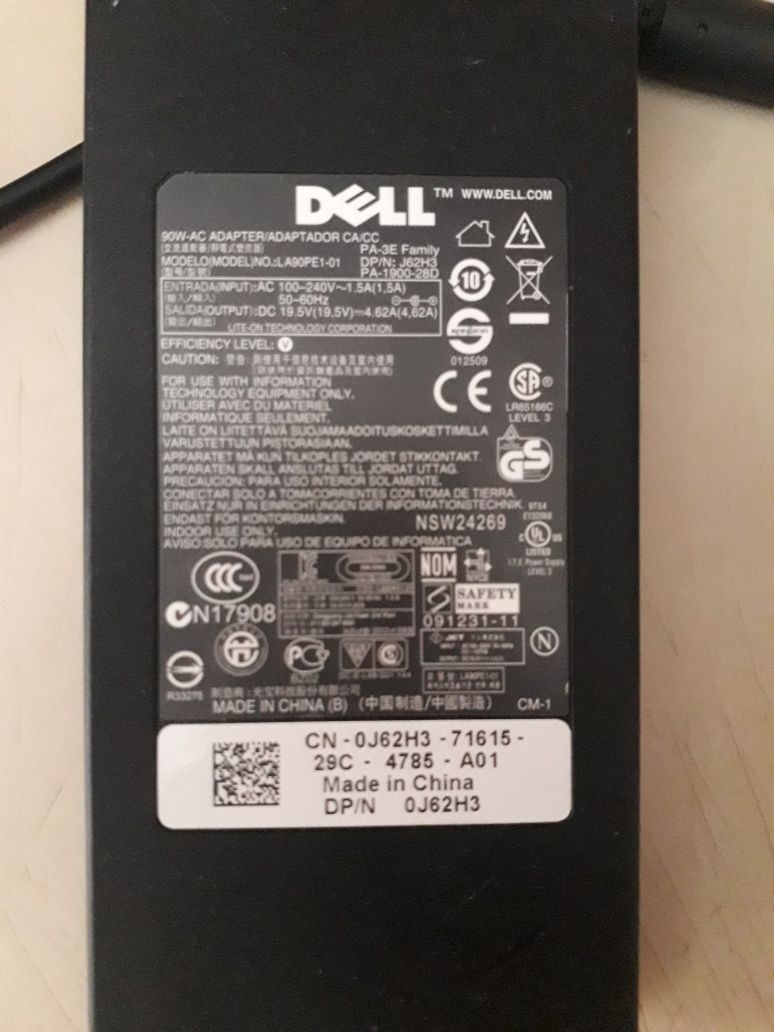 incarcator laptop dell 19.5 v cu 4.62 amperi