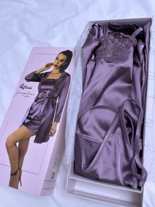 Set de noapte, 3 piese, Livco Corsetti Fashion marimea S - nou