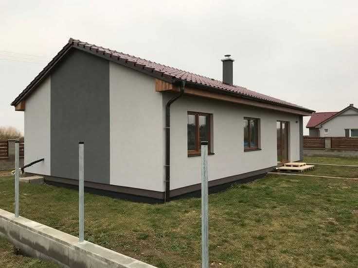Casa, garaje auto pe structura metalica si panou sandwich termoizolant