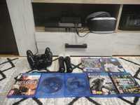 PlayStation 4 cu ssd 960 GB si 2 joystick-uri + ochelari VR PS4/5 Kit