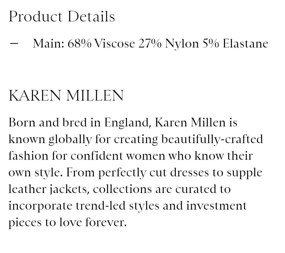 Karen millen rochie M
