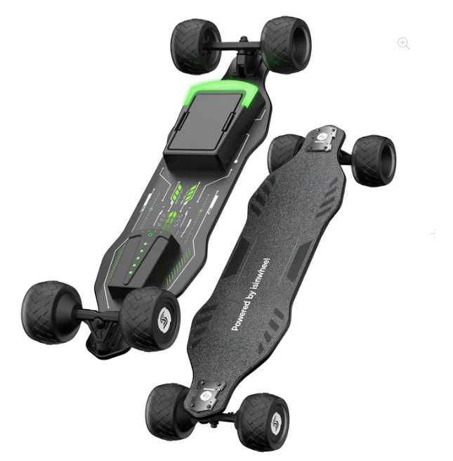 Электрический скейтборд с дистанционным управлением.