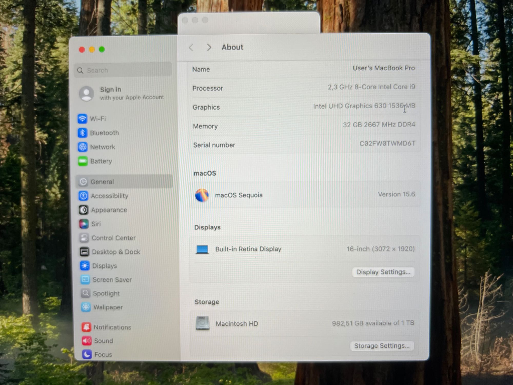 Macbook Pro 16" 2019 Core i9, 32GB, 1TB SSD, Radeon Pro 5500M