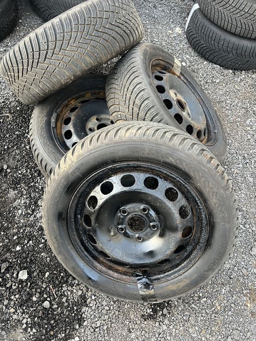 Jante tabla vw 5x112 cauciucuri iarna 205 55 16 hankook